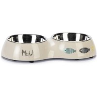 Gamelle double Karlie Yaren - capacité : 2x200 mL - pour chat
