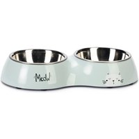 Gamelle double Karlie Rana - capacité : 2x200 mL - pour chat