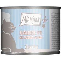 Paquet économique 24x185g MjAMjAM en sauce dinde blanchie avec coquillages Nourriture pour chat humide