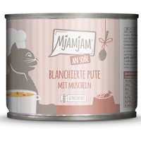 6x185g MjAMjAM en sauce dinde blanchie avec coquillages nourriture pour chat humide