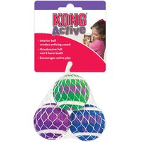 3 balles de tennis KONG Active avec grelot - pour chat