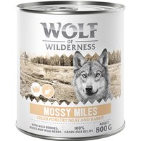 Wolf of Wilderness Adult “Expedition” 6 x 800 g pour chien - Mossy Miles - volaille, lapin