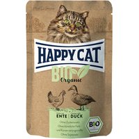 24x85g Pui bio & rață bio Pliculețe Happy Cat Hrană umedă pisici
