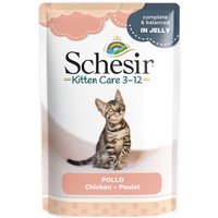Schesir en gelée ou en sauce 6 x 85 g pour chat - Kitten poulet en gelée