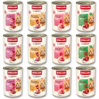 Mixpack: animonda Carny Adult 12 x 400 g - Mixpack I nötkött & fjäderfä (4 sorter)