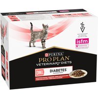 PURINA PRO PLAN Veterinary Diets DM ST/OX Diabetes Management bœuf pour chat - 10 x 85 g