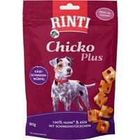RINTI Chicko Plus Dés de fromage & jambon pour chien - 6 x 80 g