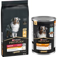 16kg Medium Adult Everyday Nutrition PURINA PRO PLAN croquettes pour chien + 12x400g boîtes offertes !