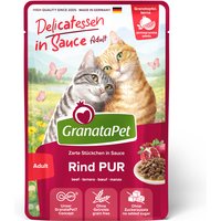 GranataPet Delicatessen i sås 12 x 100 g - Nötkött pur