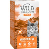 6x85g Wild Freedom Kitten- Country Veau, poulet nourriture humide pour chat