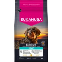 3x3kg Eukanuba Adult Breed Care Teckel croquettes pour chien