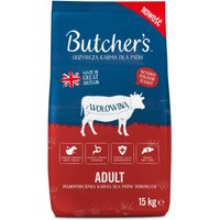 15kg Butcher's Natural & Healthy Bœuf croquettes pour chien