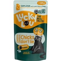 48x 125g Lucky Lou Senior nourriture pour chat humide