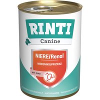 24x400g RINTI Canine rein/renal avec bœuf nourriture pour chien humide