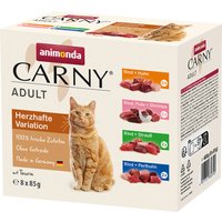 animonda Carny Pouch blandpack 8 x 85 g - Mix II rejäla varianter (4 sorter)