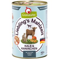 Granatapet 24 x 400 g Alimento umido per cane - Vitello & Coniglio