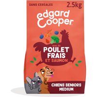 2.5kg Edgard & Cooper Medium Senior Dog Poulet et saumon sans céréales croquettes pour chien