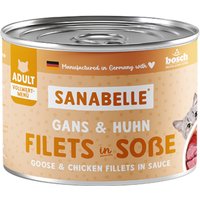 Sanabelle Meat in Sauce 6 x 180 g - Gås & kyckling