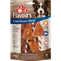 8in1 Triple Flavour Wings Ailes à mâcher pour chien - 6 friandises