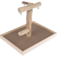 Perchoir TIAKI en bois de Java pour perroquet - L 40,5 x l 31 x H 31 cm