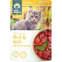 Pure Nature Junior bœuf, veau pour chat - 12 x 85 g