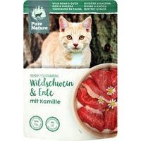 Pure Nature 12 x 85 g pour chat - sanglier, canard