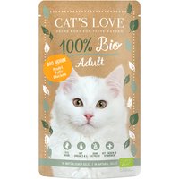 Cat's Love Ekologisk 6 x 100 g - Ekologisk kyckling