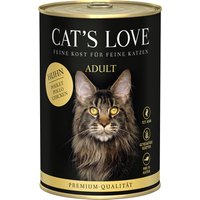 Cat's Love 6 x 400 g pour chat - pur poulet