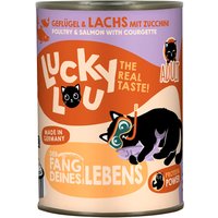 6x400g Lucky Lou Adult Gevogelte & Zalm nat kattenvoer