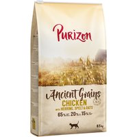 6.5kg Adult poulet, poisson - céréales anciennes Purizon croquettes pour chat