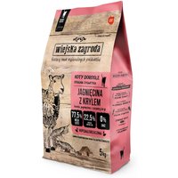 Dubbelpak: 2x5kg Wiejska Zagroda Kat Lam met Krill Kattenvoer droog