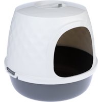 Maison de toilette TIAKI Nebel pour chat gris foncé/blanc pour chat