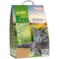 Litière Croci Eco Clean pour chat - 2 x 20 L (environ 16,4 kg)
