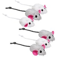 Trixie Toy Plush Mice, 6-pack - 6 Toys Trixie Toy Plush Mice, 6-pack - 6 Toys