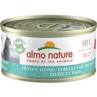 Almo Nature HFC Natural 24 x 70 g pour chat - truite, thon (en gelée)