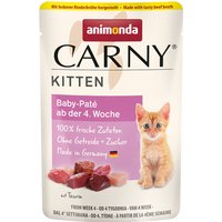 animonda Carny Kitten 24 x 85 g pour chat - Baby Paté, bouillon de bœuf