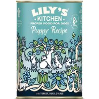 Lily's Kitchen Puppy 6 x 400 g - 12 x 400 g Kalkon & anka