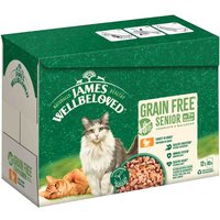 James Wellbeloved Grain Free Hypoallergenic Senior Cat med kalkon - 12 x 85 g