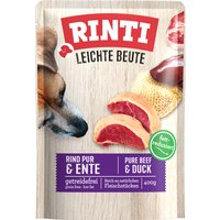 10x400 g RINTI plaisir léger bœuf pur et canard nourriture humide pour chien