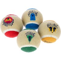 Harry Potter Hogwarts tennisboll-set - 4 st (Ø 6,3 cm vardera)