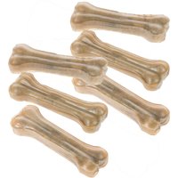24 os de 13 cm Barkoo Friandises en forme d'Os pressés à mâcher pour chien