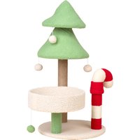 TIAKI klösträd polkagris - vit / röd / grön
