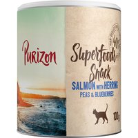 Purizon Superfood Snack katt 100 g - Lax med sill, ärtor & blåbär 100 g