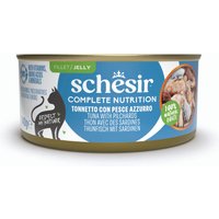 6x140g Schesir Complete Nutrition en gelée thon, sardines Pâtée pour chat