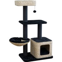 Karlie Sombra M arranhador de jacinto-de-água para gatos - preto / natural