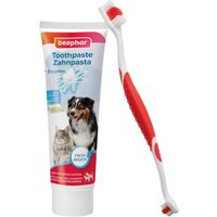 Set beaphar per igiene orale di cani e gatti - Set: 100 g Dentifricio + Spazzolino