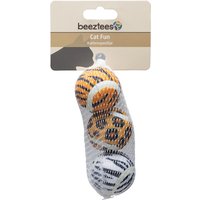 beeztees kattleksak djungelbollar - 3 x Ø 4,5 cm