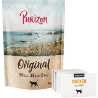 2x2kg Purizon Cat Sterilised Poulet et poisson - Original Daily 65 % croquettes pour chat