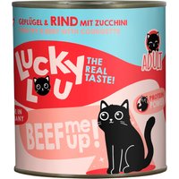 Ekonomipack Lucky Lou Adult 2 x 800 g - Ekonomipack: Fjäderfä & Nötkött