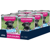 48x400g Eukanuba Puppy Riche en truite avec patate douce pâté pour chien